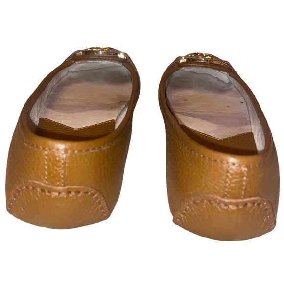 Michael Kors “Fulton” Leather Moccasin Ballet Flats Camel BRN/TAN Size 6M - Picture 5 of 8